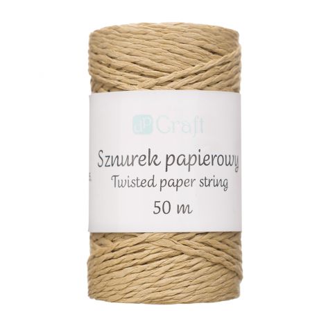 Sznurek papierowy dpCraft skręcany Kraft, 50m